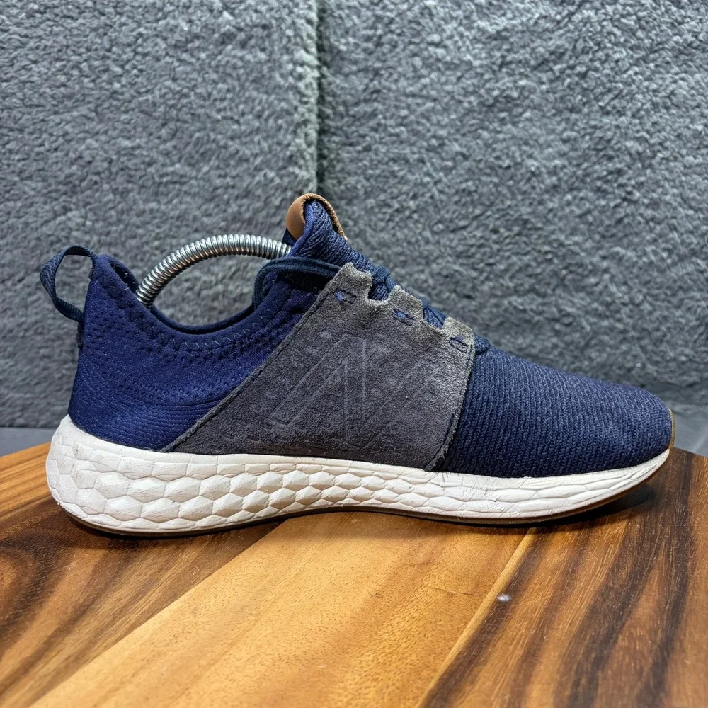 New Balance Fresh Foam Cruz v2 Mens Navy Blue Grey Sneakers MCRUZON Size 9